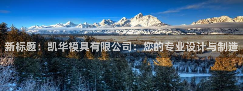 太阳集团城所有网址：新标题：凯华模具有限公司：您的专业设计与制造