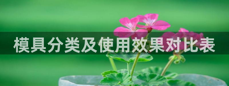 suncitygroup太阳集团：模具分类及使用效果对比表