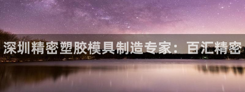 太阳老板身价：深圳精密塑胶模具制造专家：百汇精密