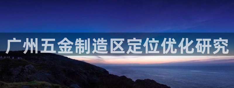 太阳诚集团是干什么的：广州五金制造区定位优化研究