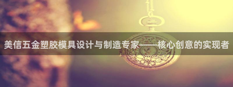 太阳2注册官网下载：美信五金塑胶模具设计与制造专家——核心创意的实现者