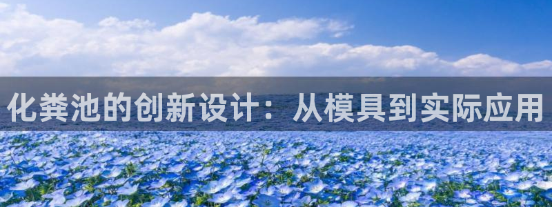 太阳成集团tyc33455cc官网：化粪池的创新设计：从模具到实际应用