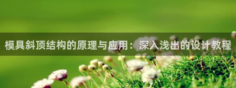 太阳gg在线测速登录：模具斜顶结构的原理与应用：深入浅出的设计教程
