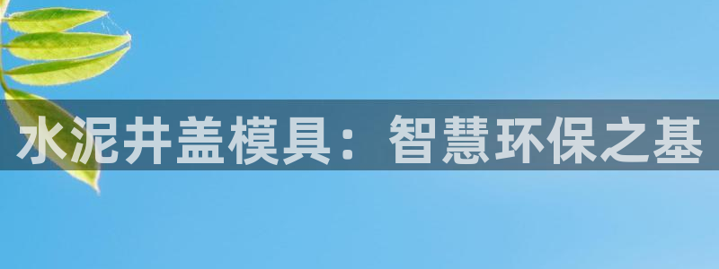 太阳集团娱：水泥井盖模具：智慧环保之基